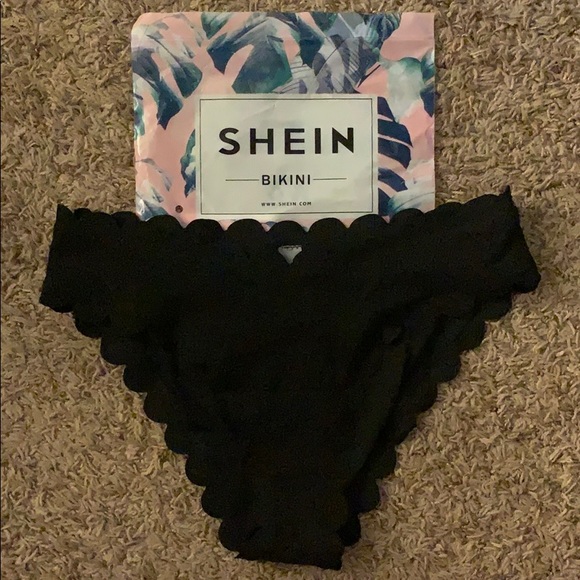 shein scalloped bikini
